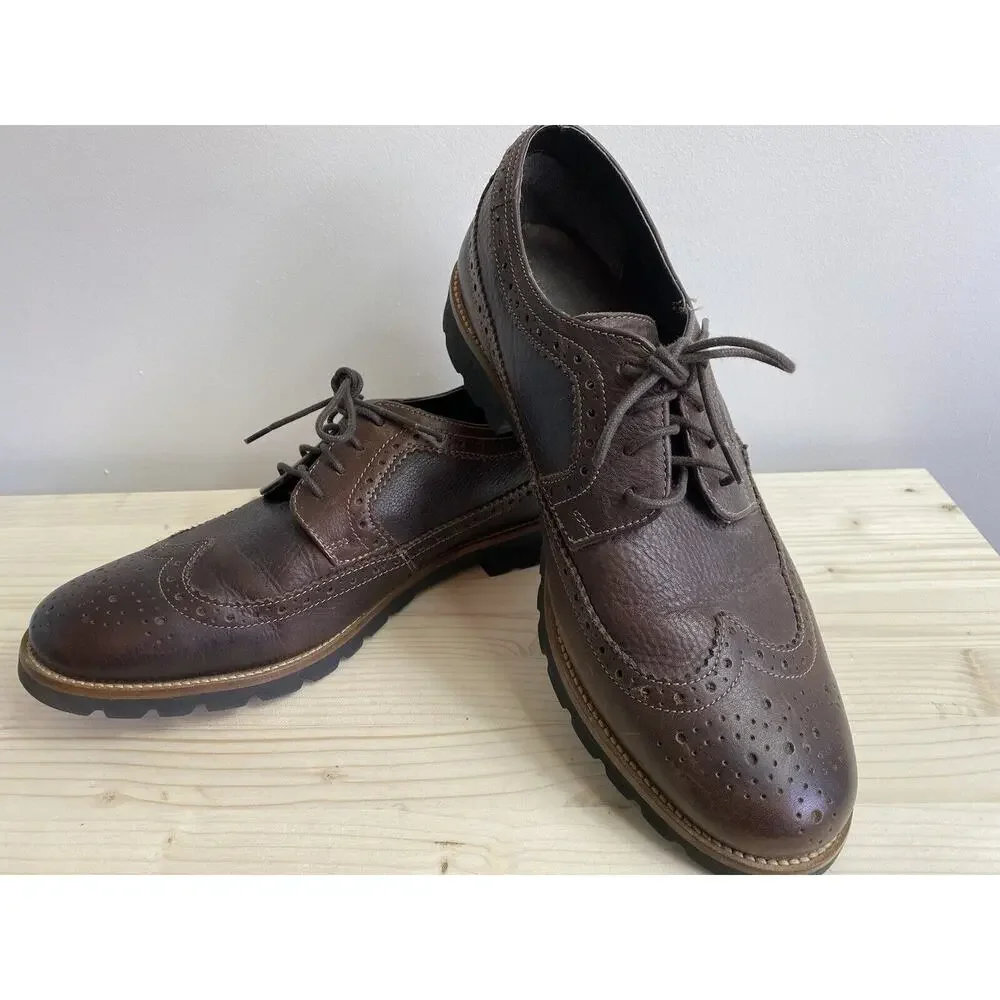 11 Rockport Adiprene By Adidas Leather Wingtip Oxford Dress Shoes